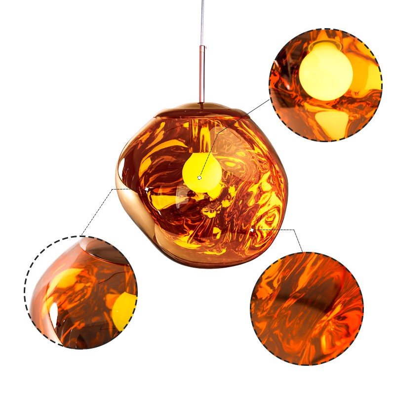 Dynamic Surface Pendant Light For Living Room S208