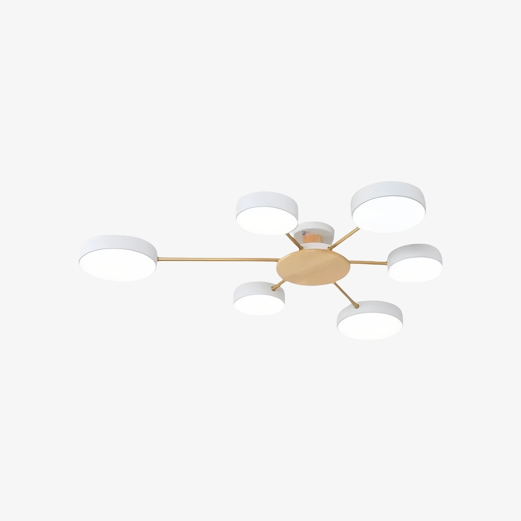 Stylish Wood-Branch Ceiling Lamp - LED Light for Dining Room and Living Room S378