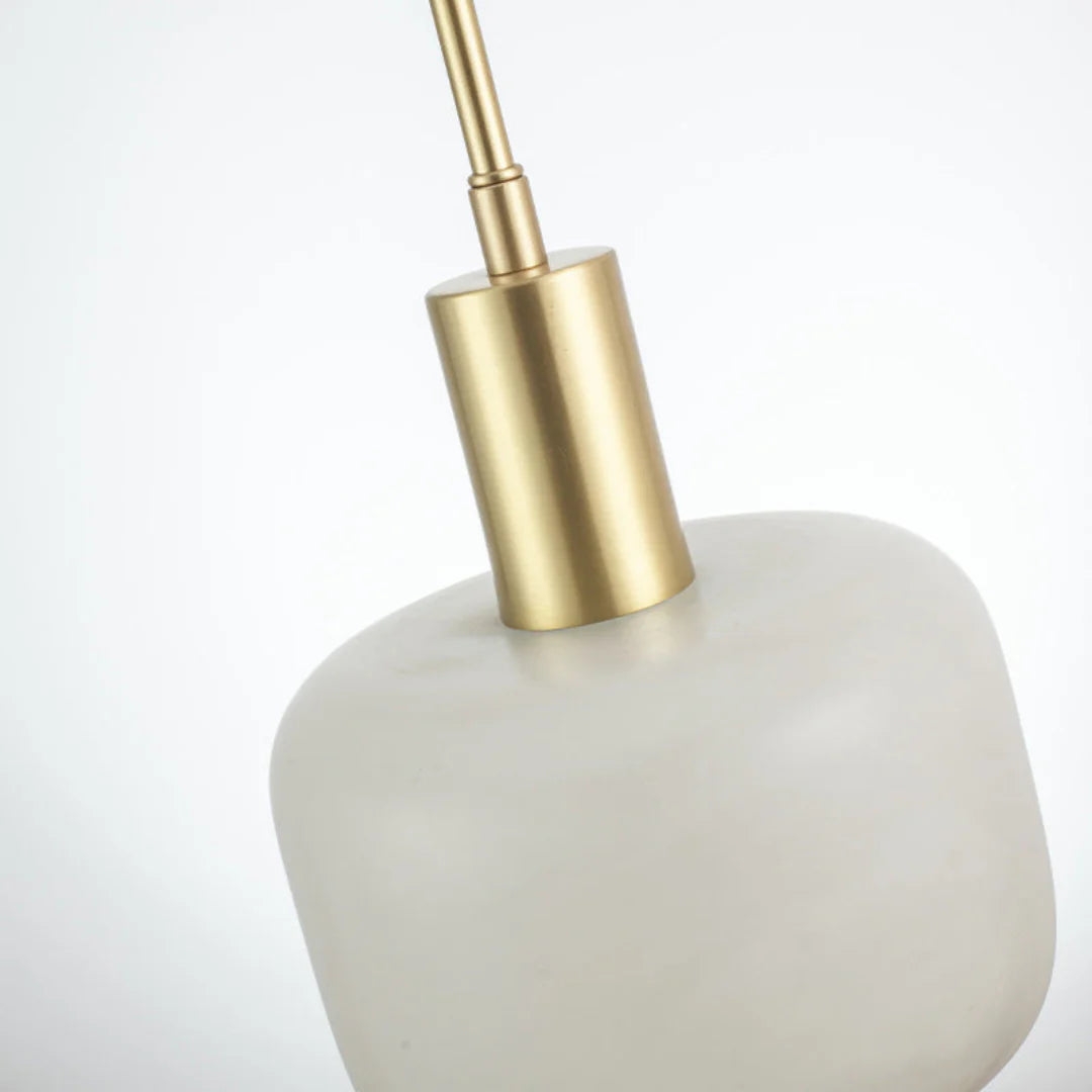 Velia Acorn Alabaster Minimalist Pendant Light T2168