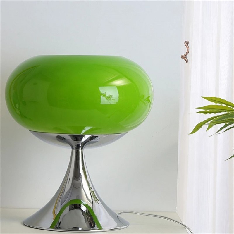 Lollora Bauhaus Apple Glass Table Lamp — Modern Desk & Bedside S171