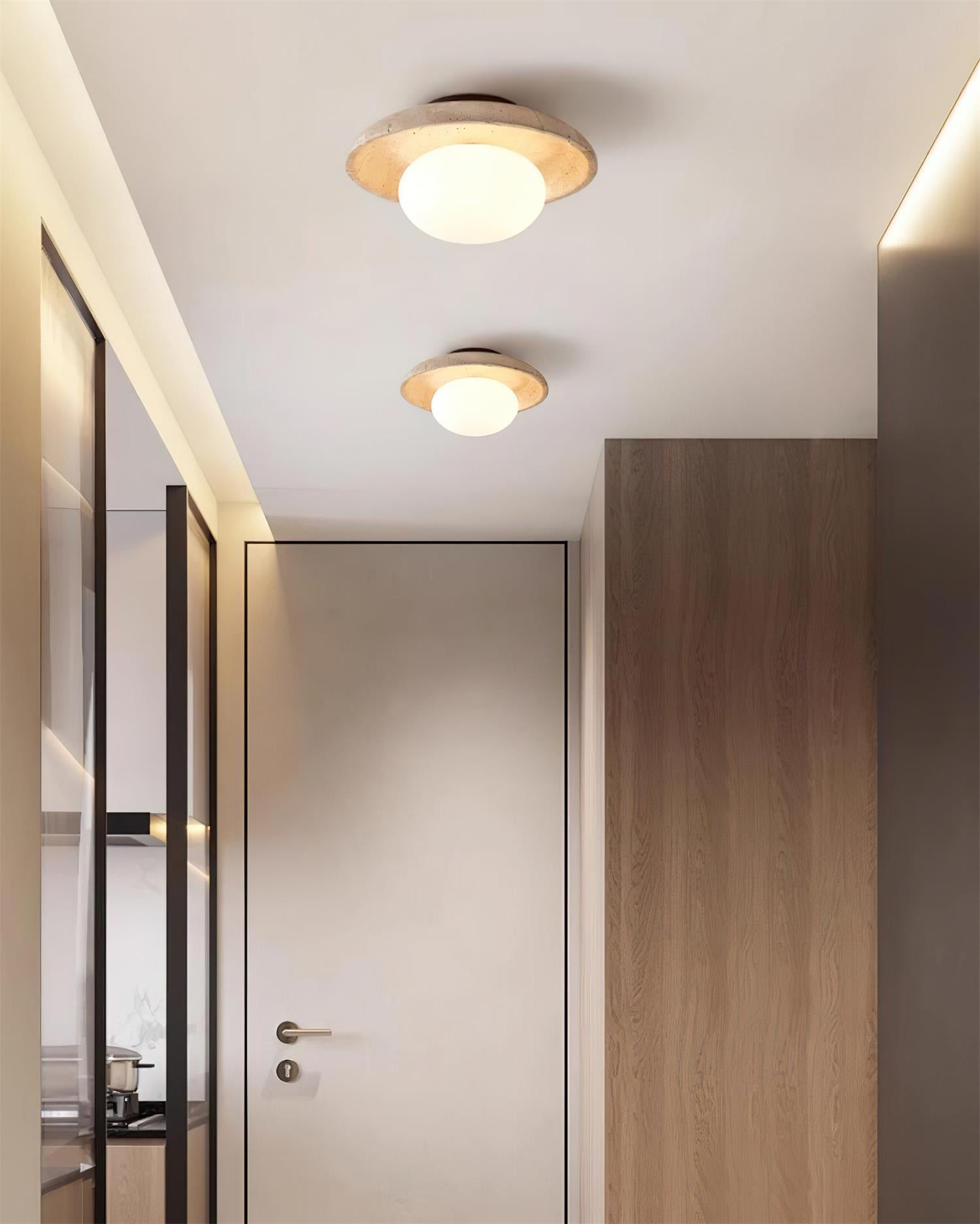 Lime Cavities Ceiling Lamp P050