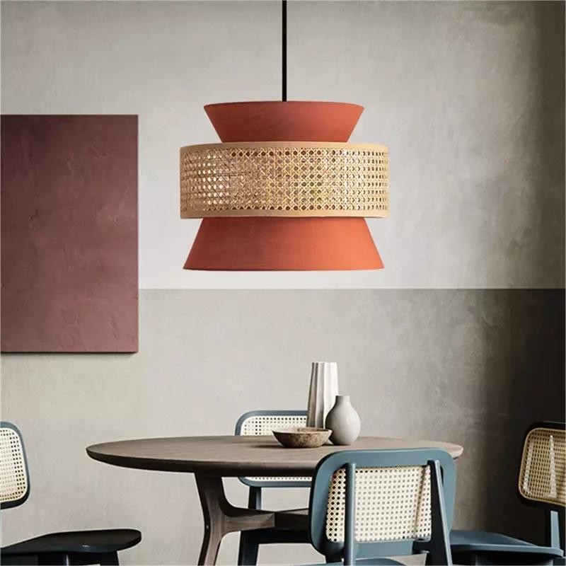 Natural Texture Rattan Pendant Light