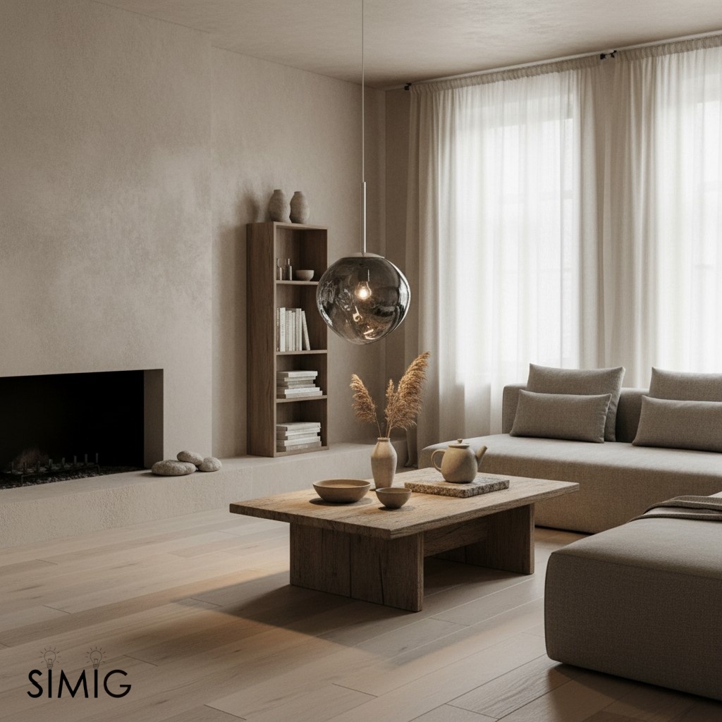 Dynamic Surface Pendant Light For Living Room S208