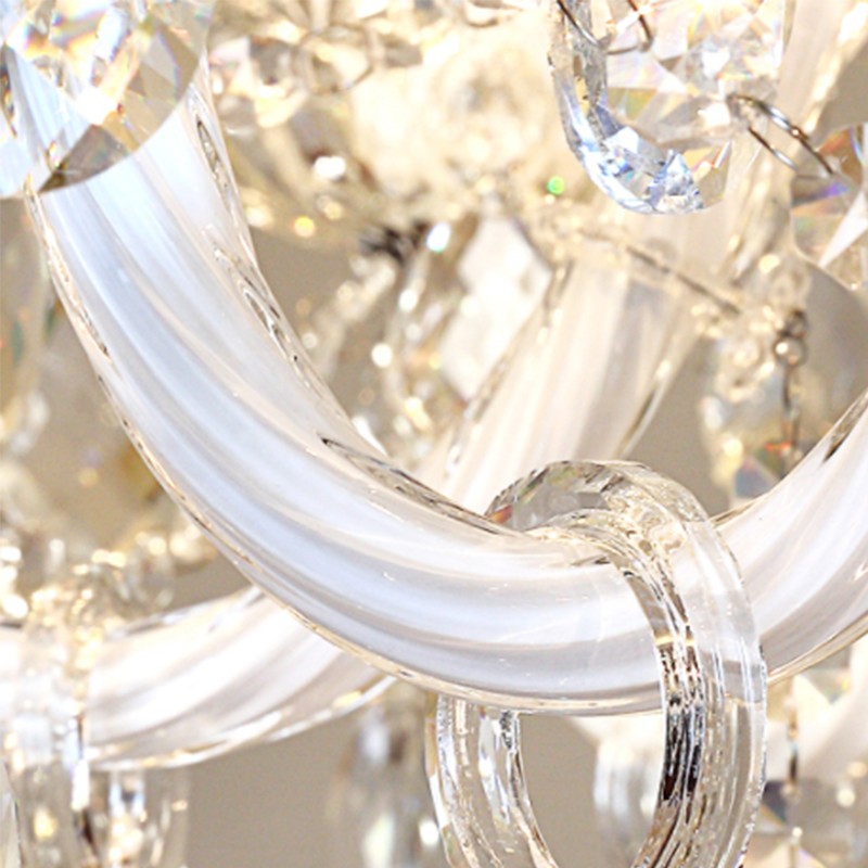 Candlestick Crystal Wall Light