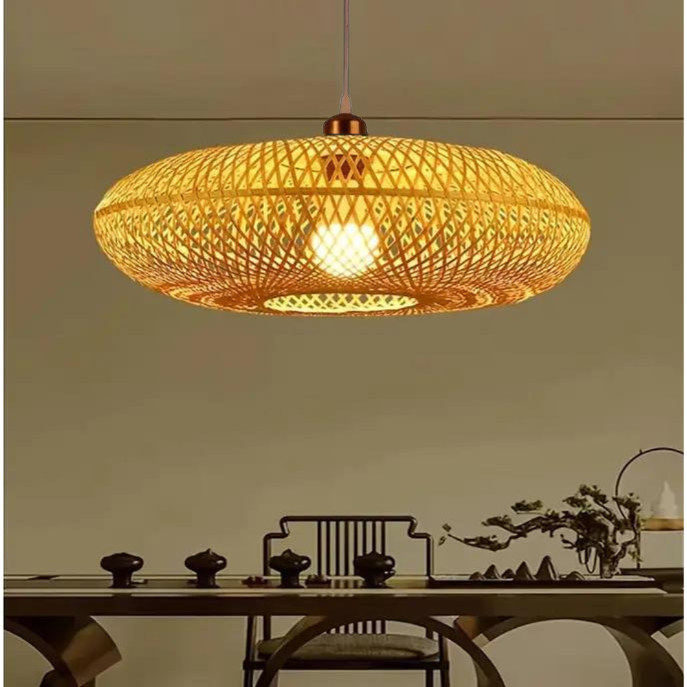 Treasure of the Dawn Bamboo Rattan Pendant Light T2123