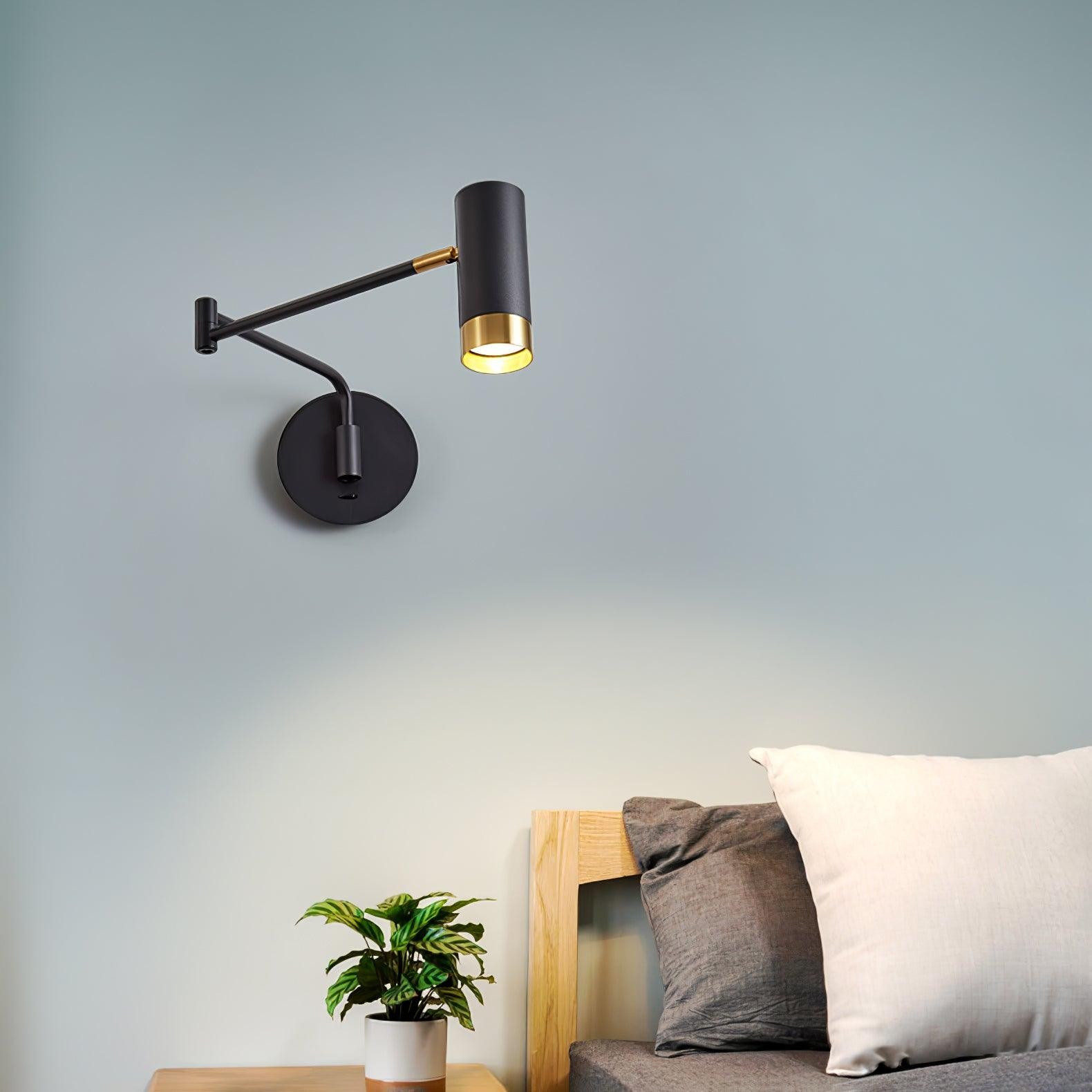 Modern Industrial Telescopic Revolving Adjustable Swing Arm Wall Lamp M324