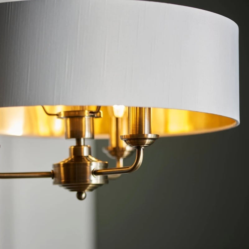 Tela Pendant - Elegant Linen Shades and Classic Dining Room Lighting T667