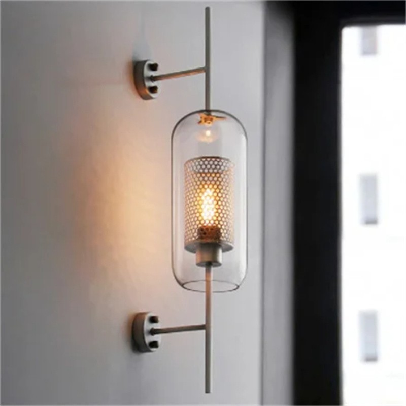 Vintage Modern Chiswick Glass Wall Lights for Bedside Living Room