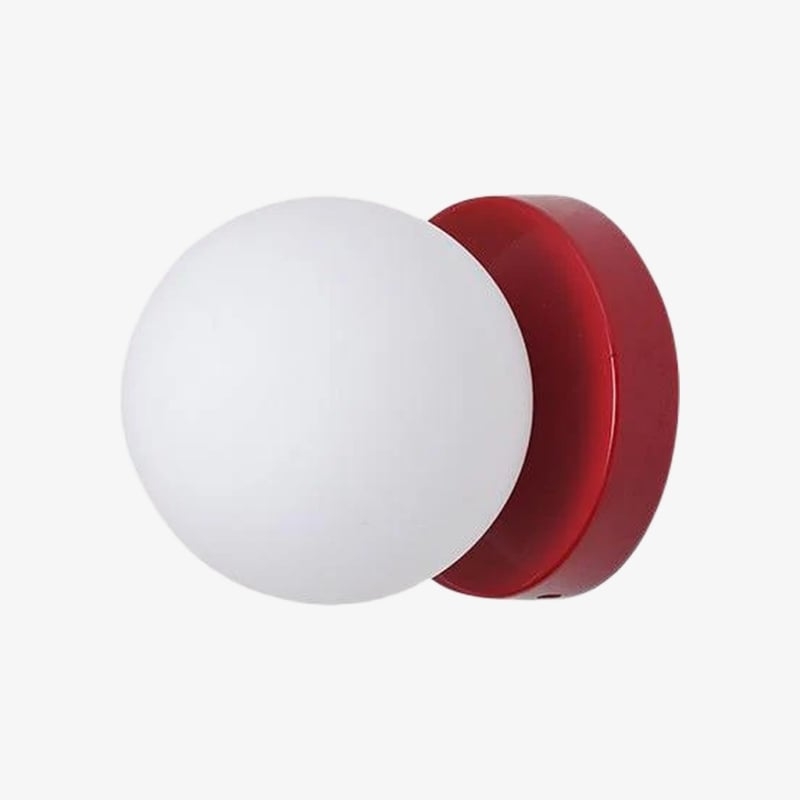 Nuevola Round Wall Lamp - Modern Metal and Glass for Hallways and Living Rooms T528