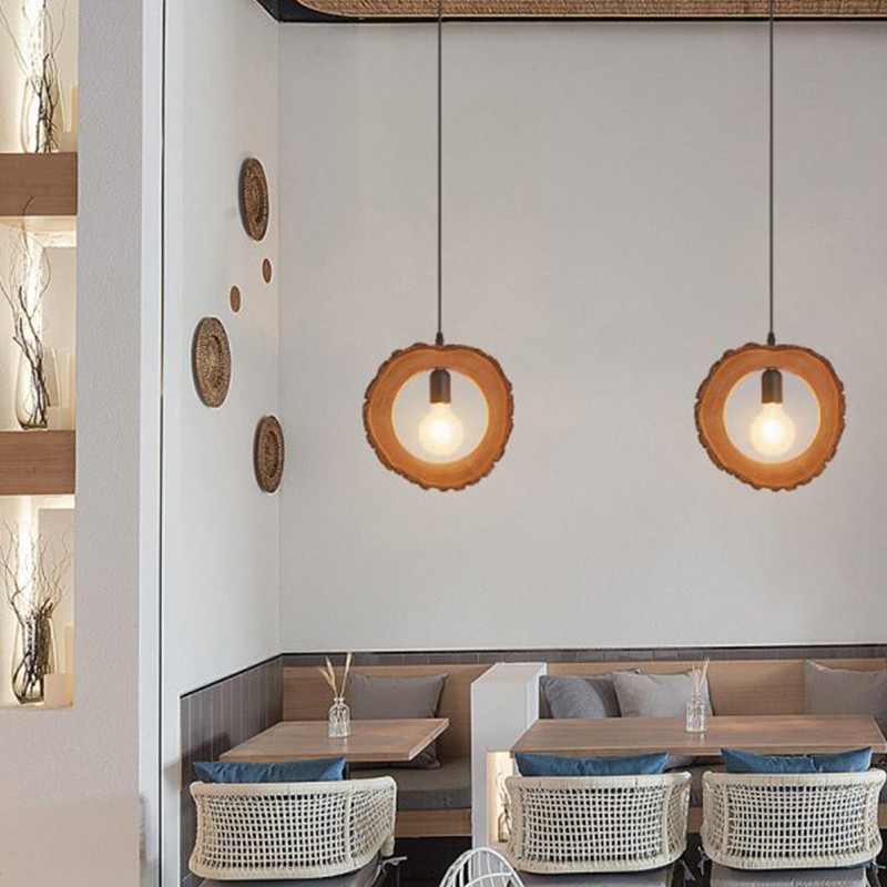 Annulus Wooden Pendant Light