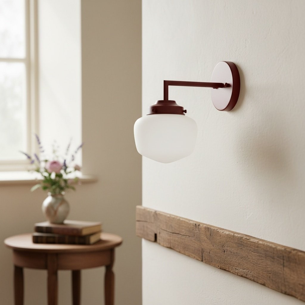 Opalume Glass Vanity Light - Vintage Inspired Bathroom Wall Lighting T304