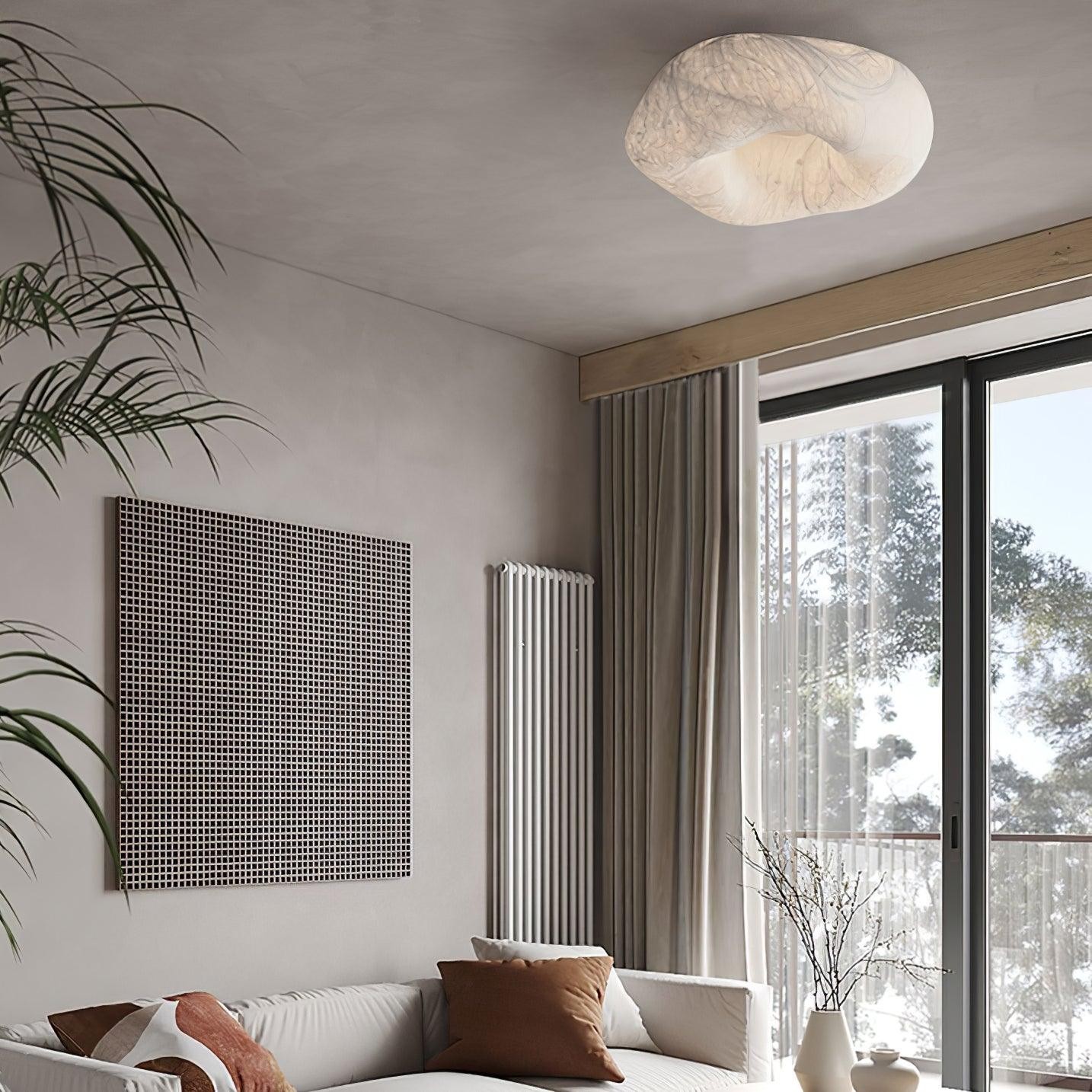 Modern Simple Silk LED Living Room Ceiling Lamp M193
