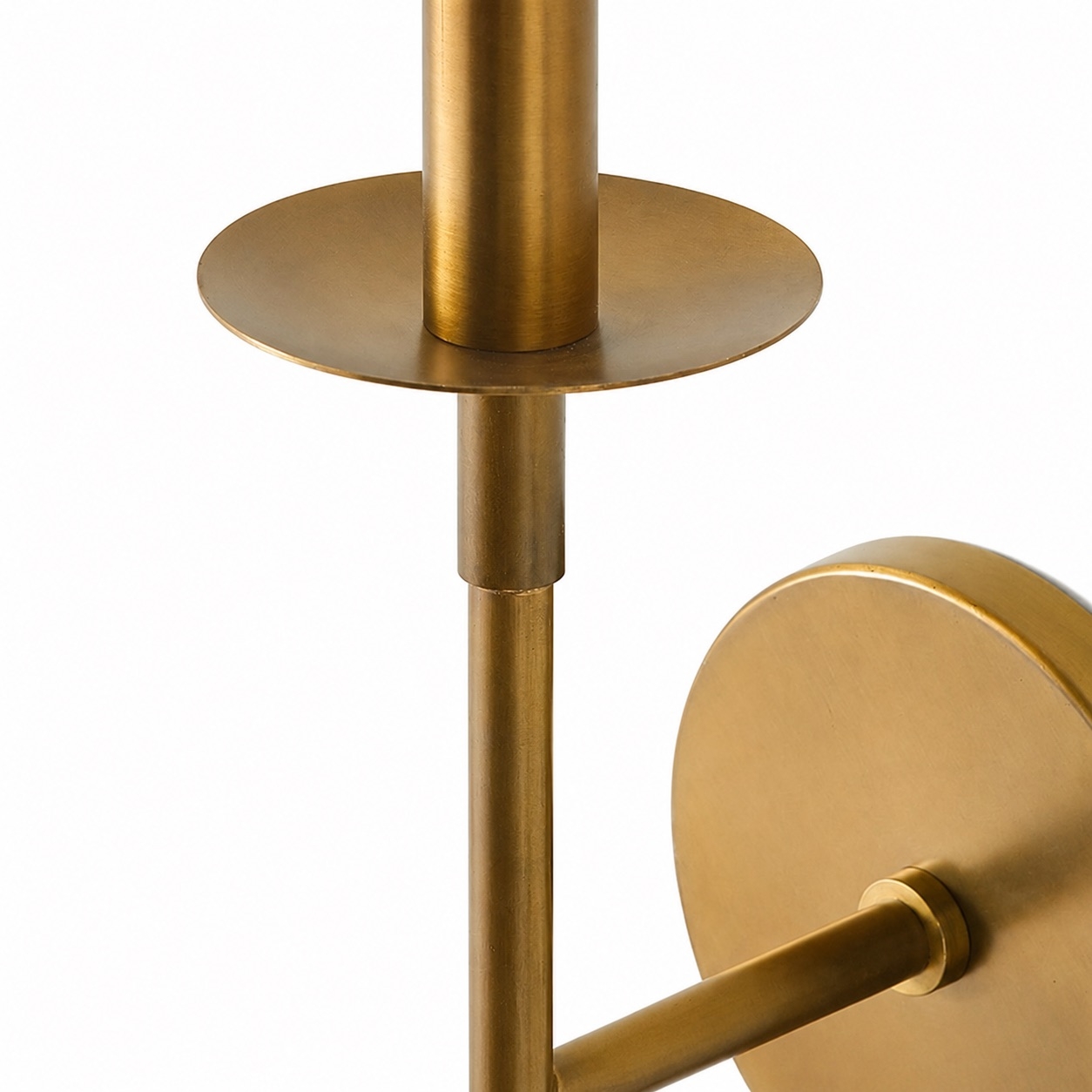 Rowan Iron Wall Sconce - Bronze or Brass with White Linen Shade T053