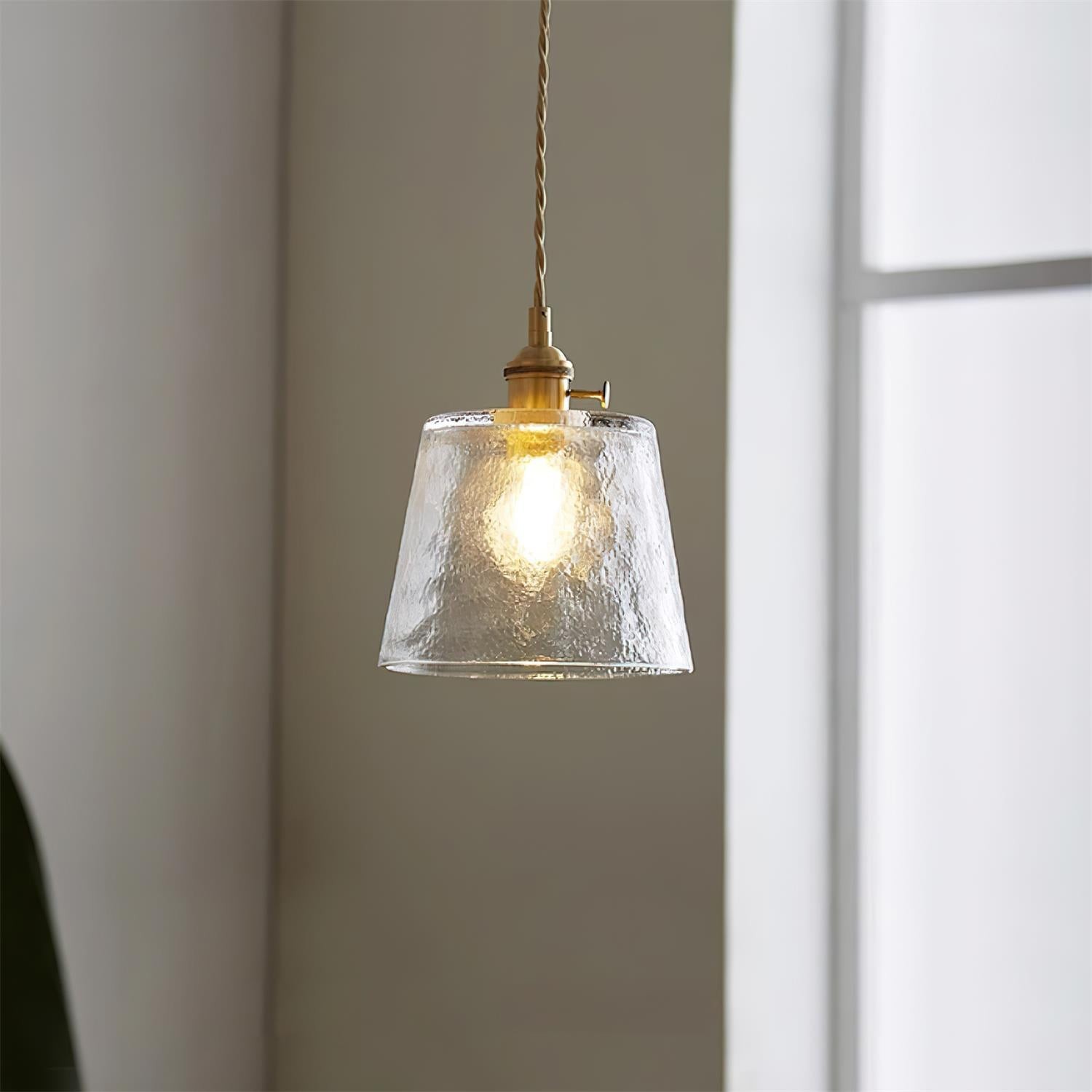 Retro Small Cup Glass Pendant Lamp M174