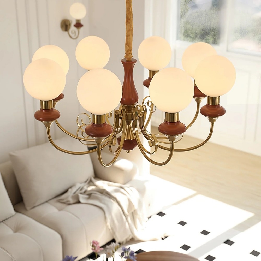 Modern Chandelier with Graceful Silhouette for Ambient Light S219
