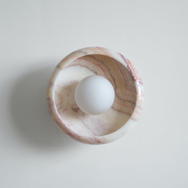 Bowl - Shaped Marble Wall Lamp P064
