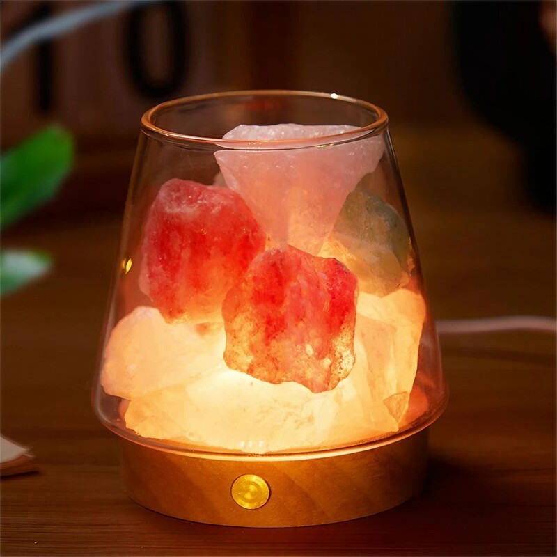 Rechargable Aroma Himalayan Salt Lamp Night Light