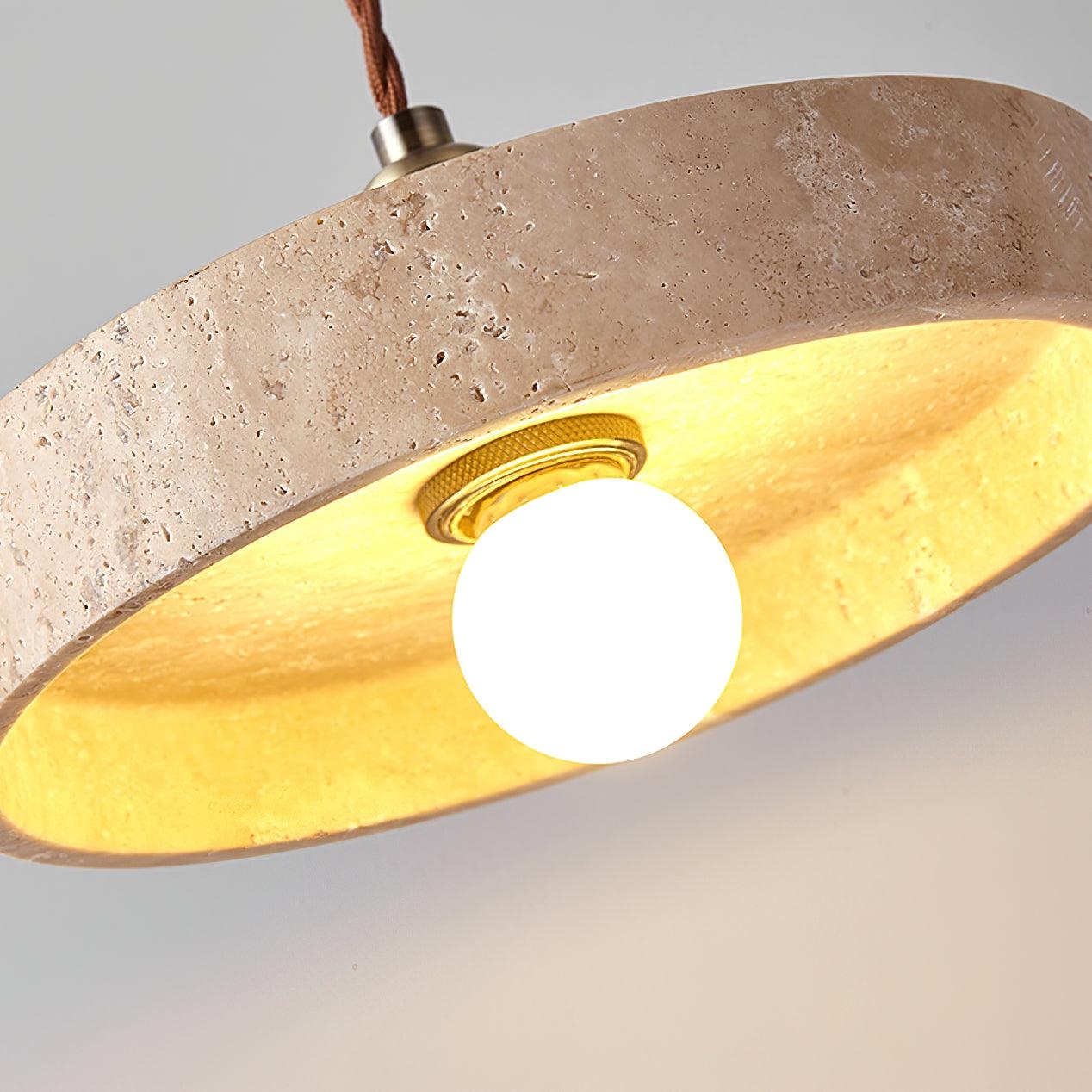 Alagusmo Minimalist Travertine Pendant Light T2116
