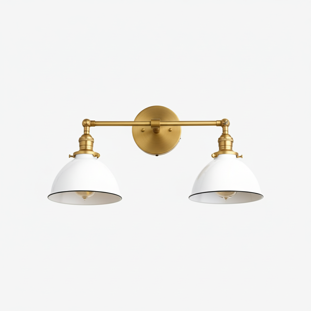 Conique Metal Industrial Vanity Light - Modern Bathroom Lighting Fixture T335