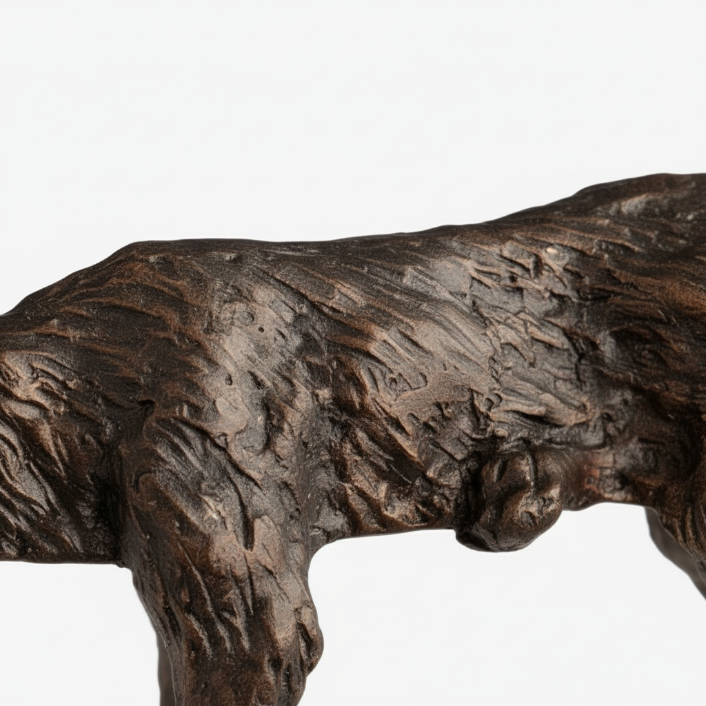 Floxo Lazy Dog Sculpture Geometric Iron Design - Modern Home Decor for Living Rooms and Offices T1165