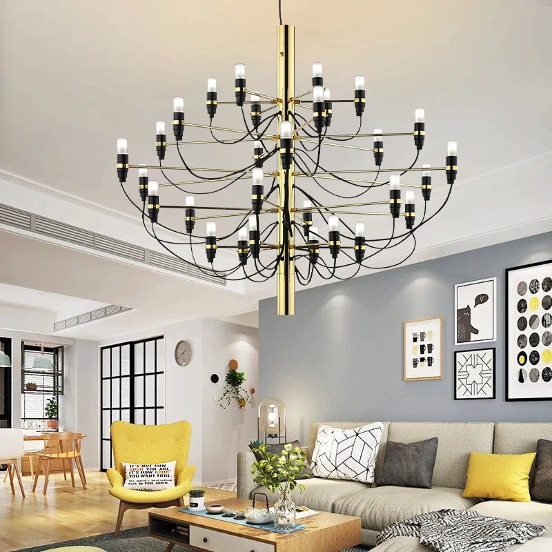 Tendrila Multi-Light Chandelier - Industrial Style Pendant Light for Dining Room