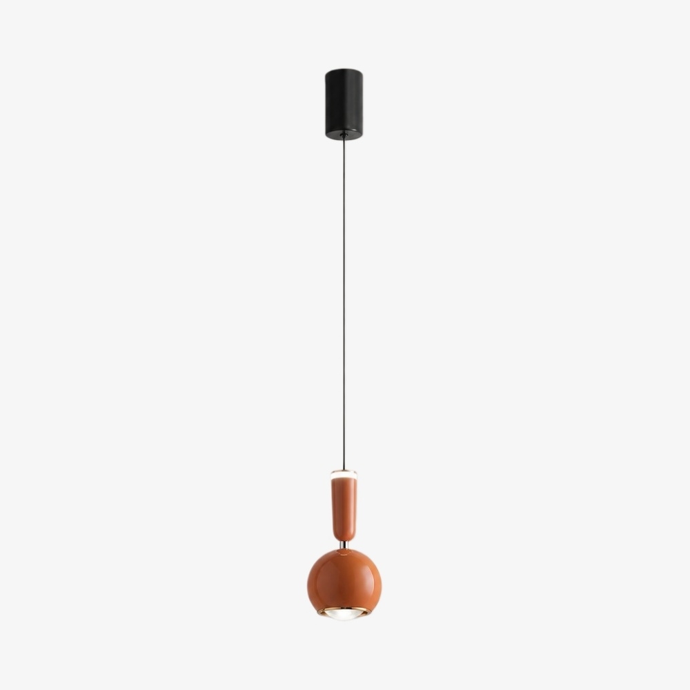 Veridia Modern Adjustable Slim Pendant Light - Metal Acrylic Hanging Lamp for Bedroom and Hallway T2211