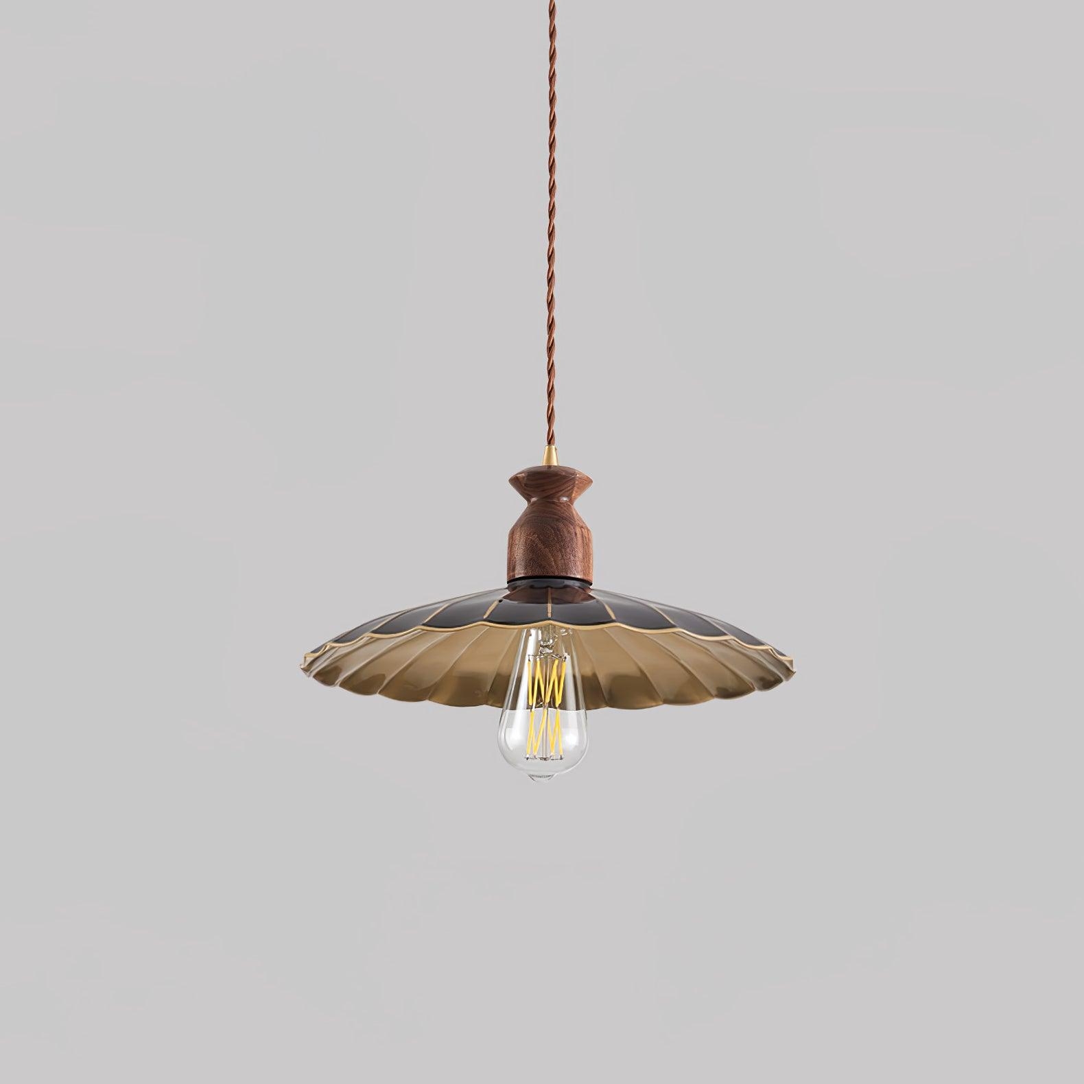 Brass Crest Pendant Light T1581