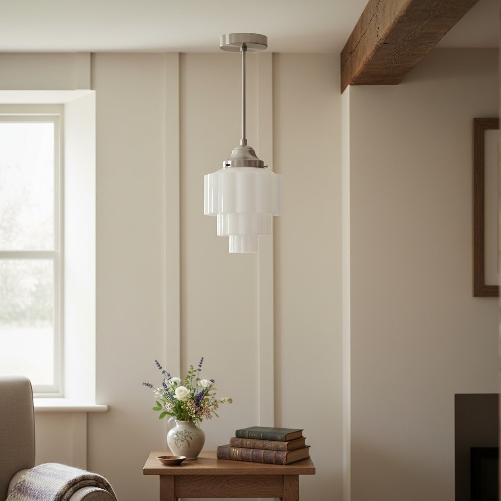 Geotower Glass Pendant Light - Elegant Home Lighting T344