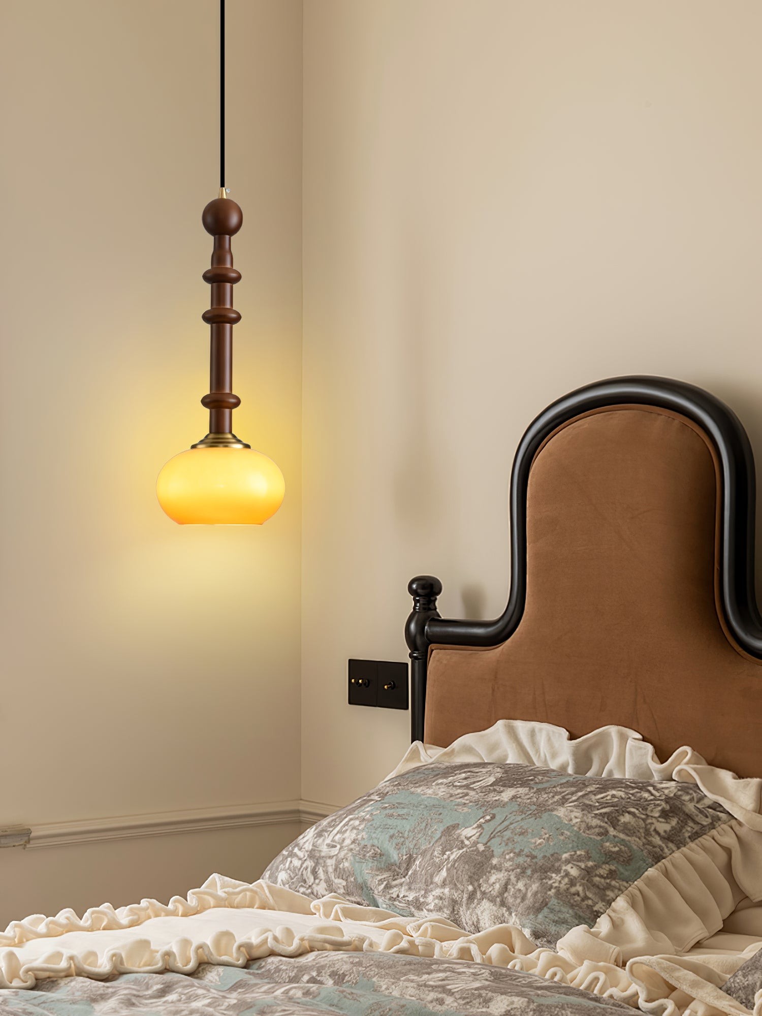 Retro Solid Wood Series Pendant Lamp M420