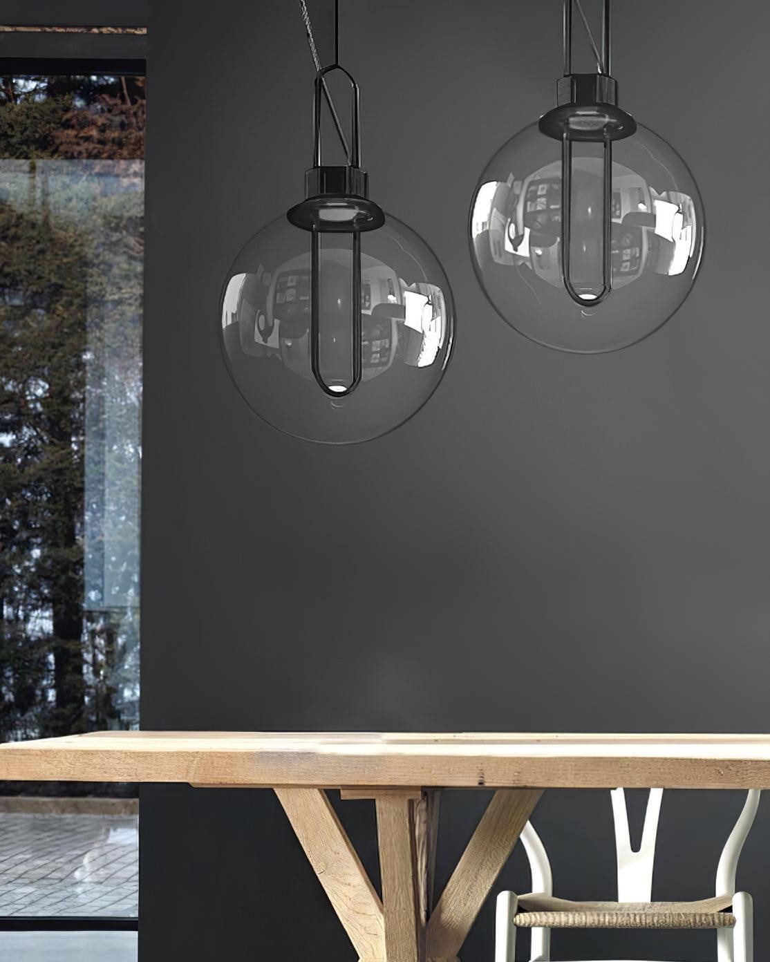 Clear Glass Orb Style Pendant Lamp M524