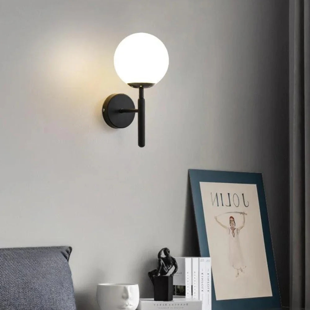 Milky Glow Modern Metal Wall Lamp T2015