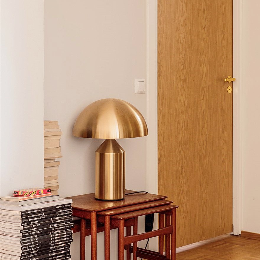 HaloVell Table Lamp Sculptural Dome - Modern Bedroom Lighting
