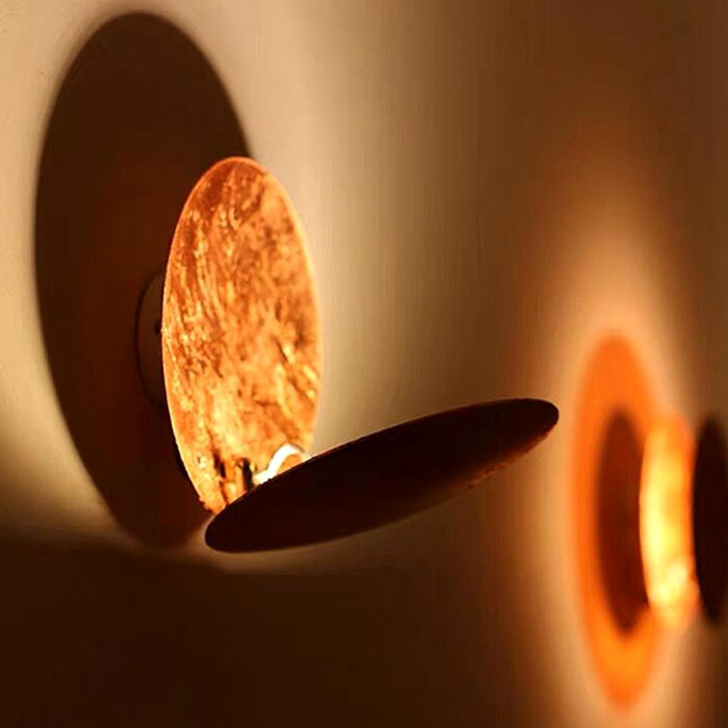 Discola Wall Lamp Metal Disc Design - Living Room Ambient Light