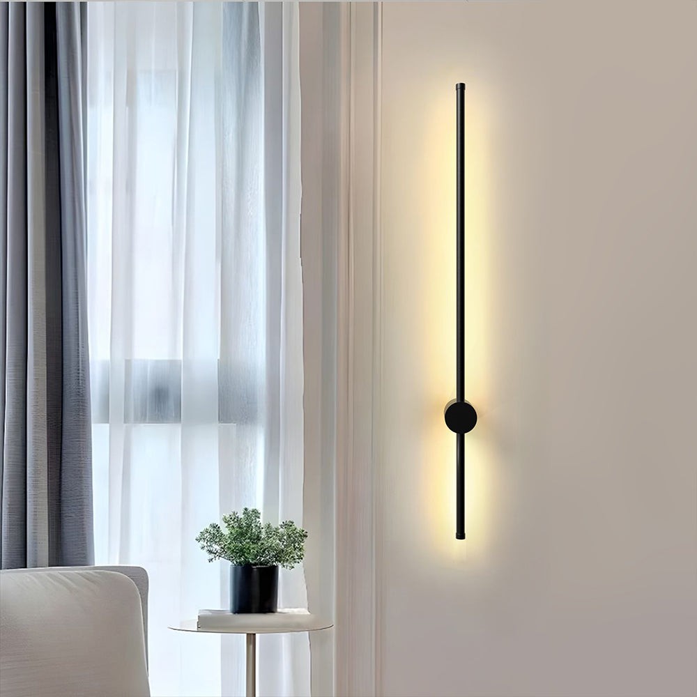 Industrial Black Linear LED Dimmable Wall Light S76
