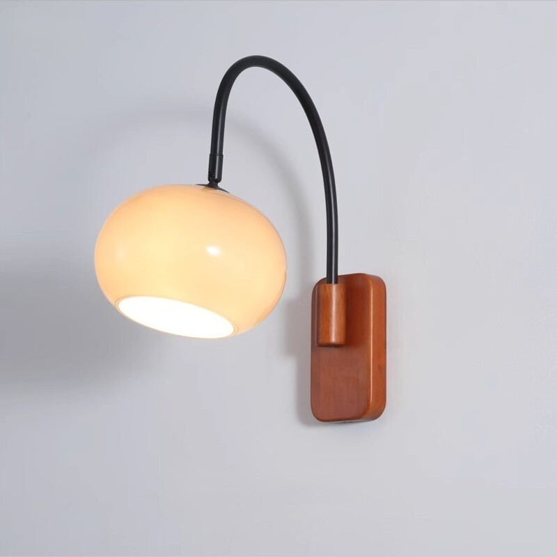 Bauhaus Persimmon Rotatable Glass Wall Light S102
