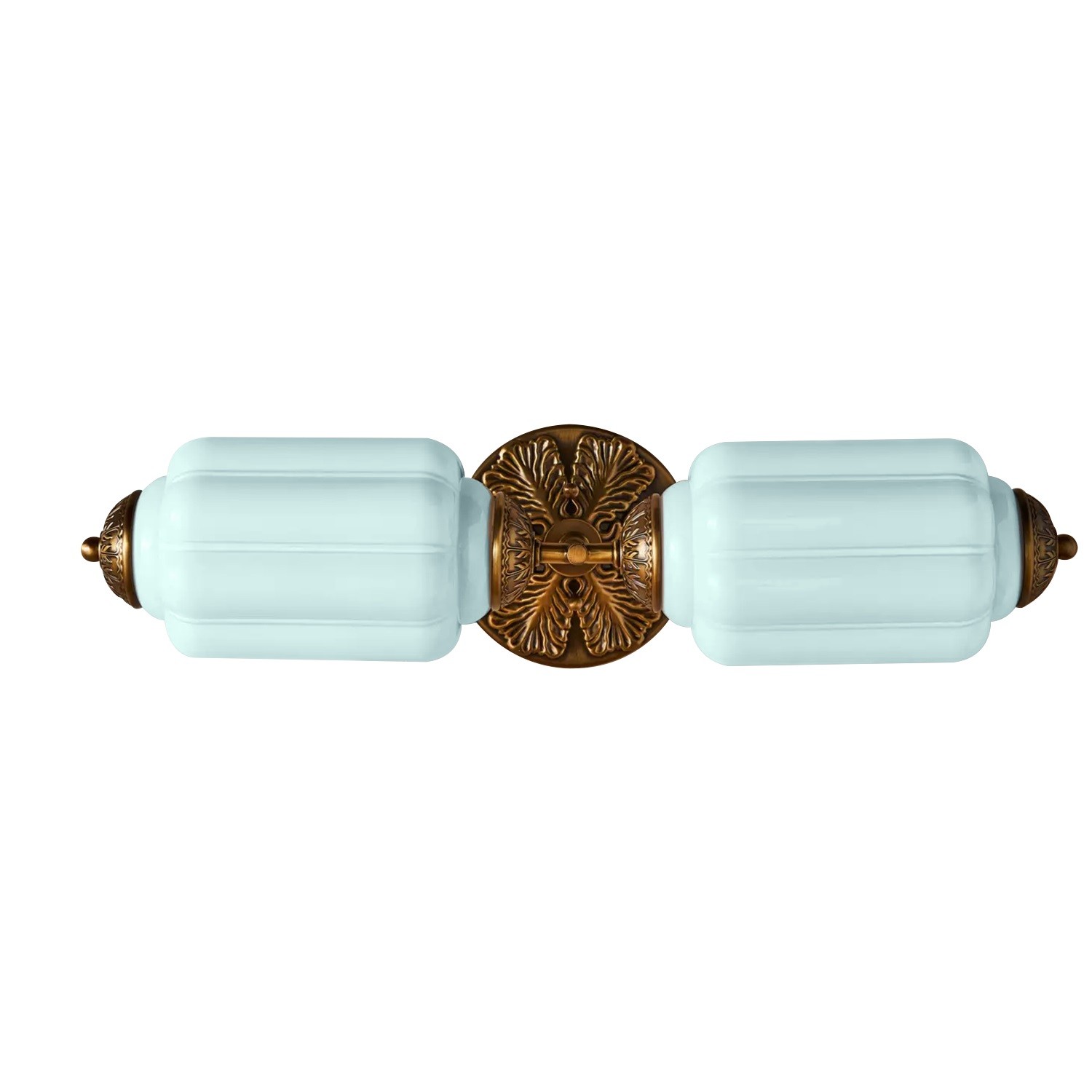 Eloise Vintage Glass Sconce - Brass Wall Light for Living Room and Bedroom G51
