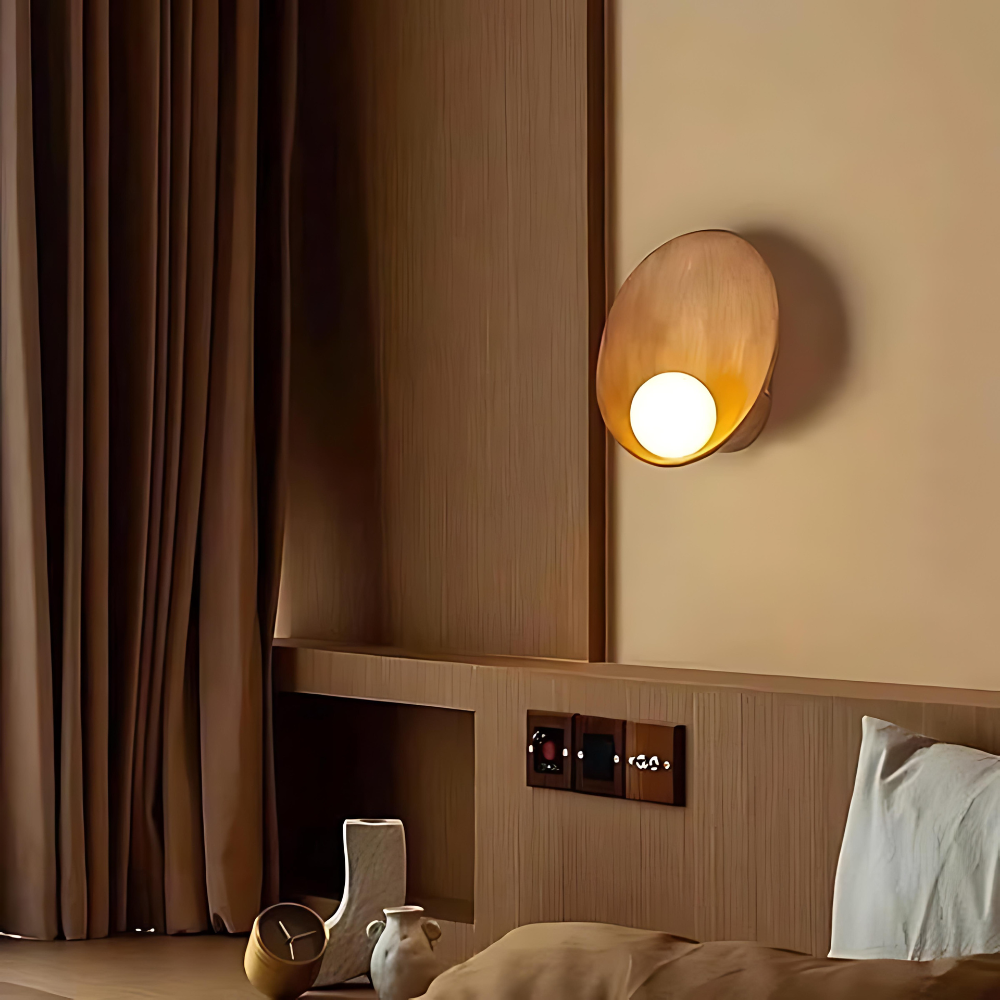 Serenity Modern Resin Japandi Metal Wall Lamp T2017
