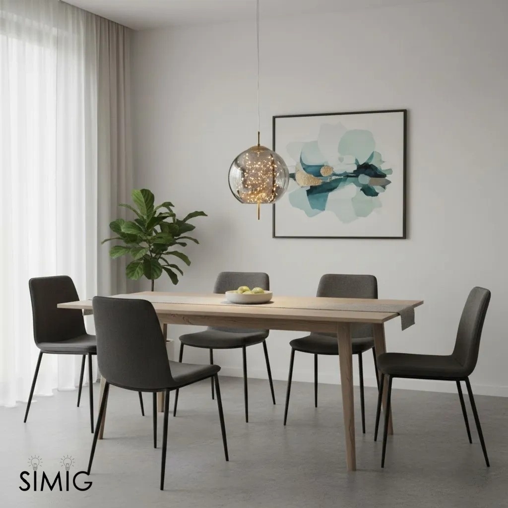 Scandinavian Cylinder Oval Glass Pendant Light M63