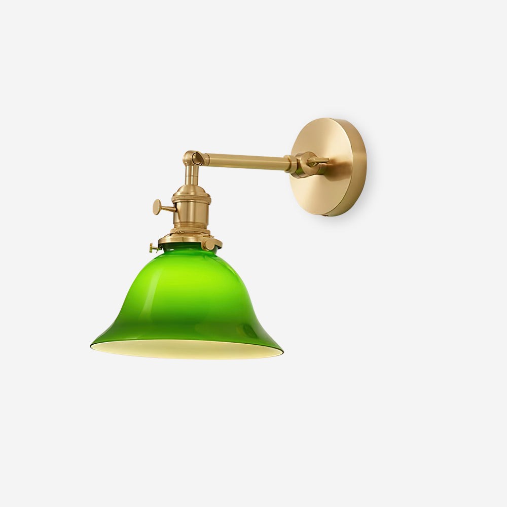 Personalized Green Bell-Shaped Wall Lamp M154