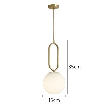 Large Minimalist Oval Ring Pendant Light