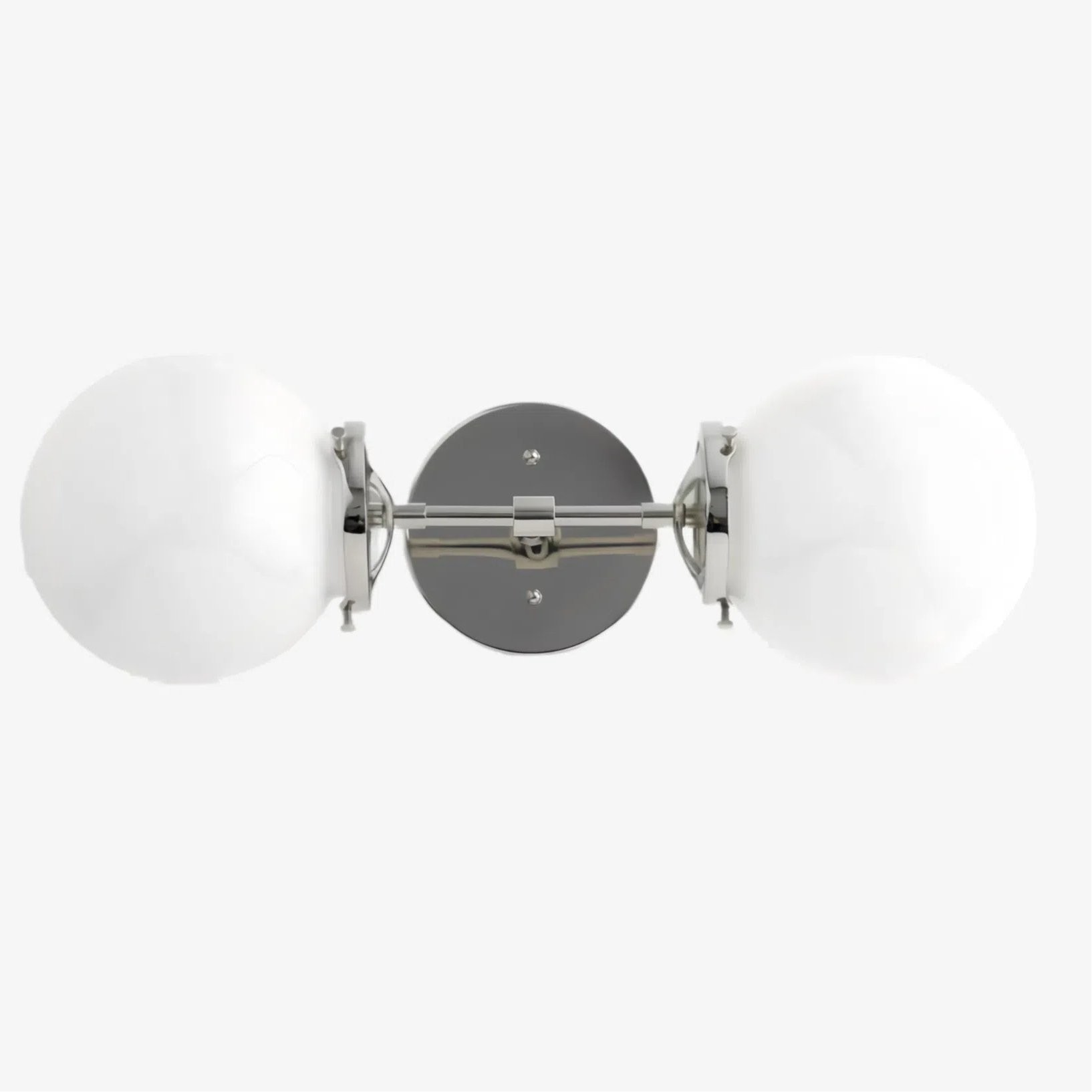 Lumio Globe Art Deco Vanity Light -  Opal Globe Bathroom Sconce T320