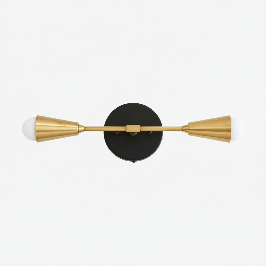 Mobilux Line Minimalist Vanity Light Fixture - Mid Century Bathroom Sconce T315