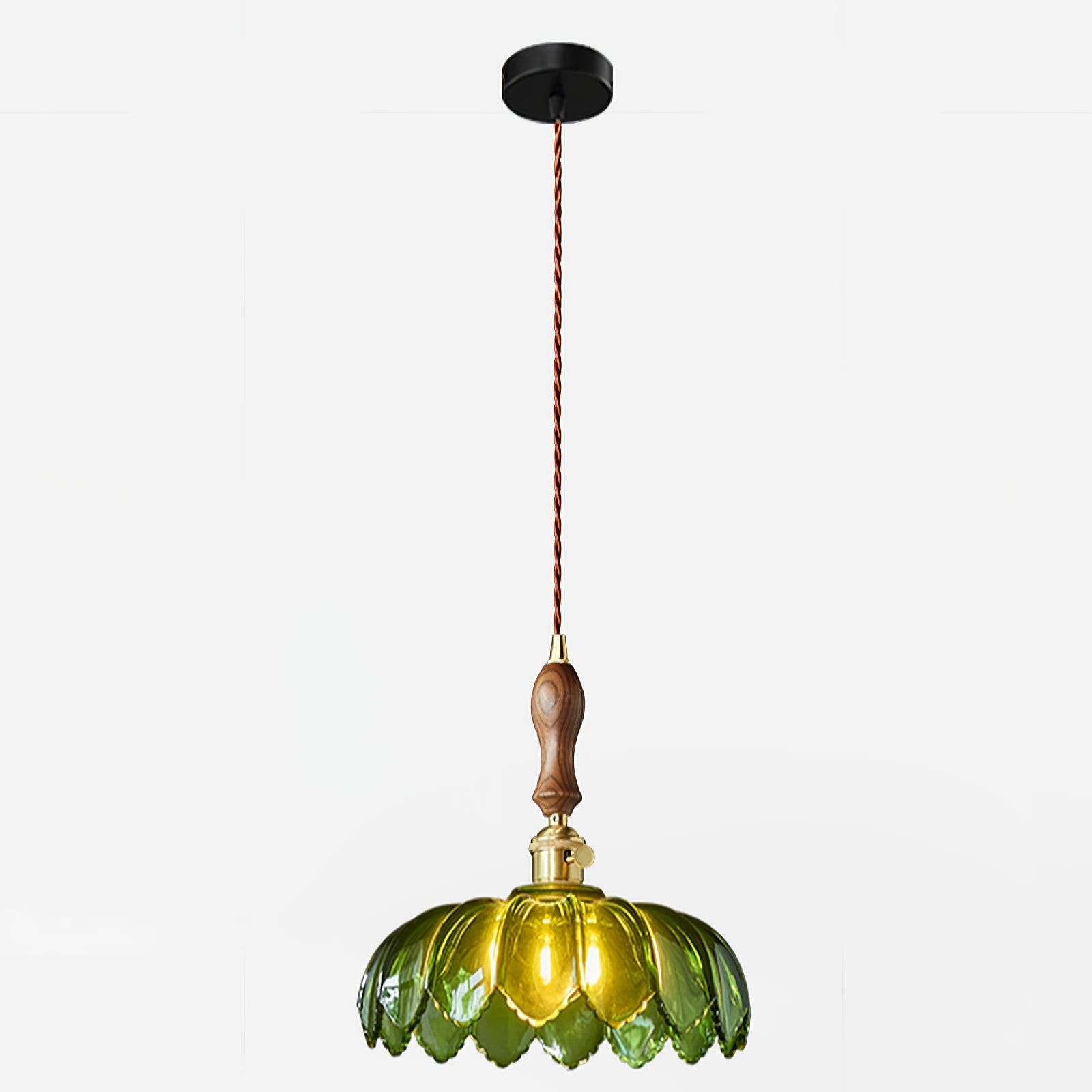 Retro Petal Green Pendant Lamp M542