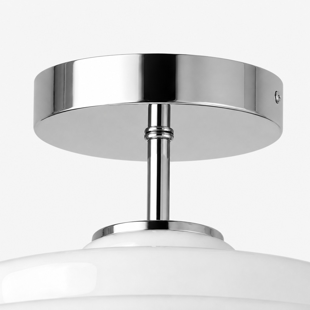 Koloro Glass Ceiling Light - Layered Rounded Design Lampshade for Hallway or Cloakroom T2251