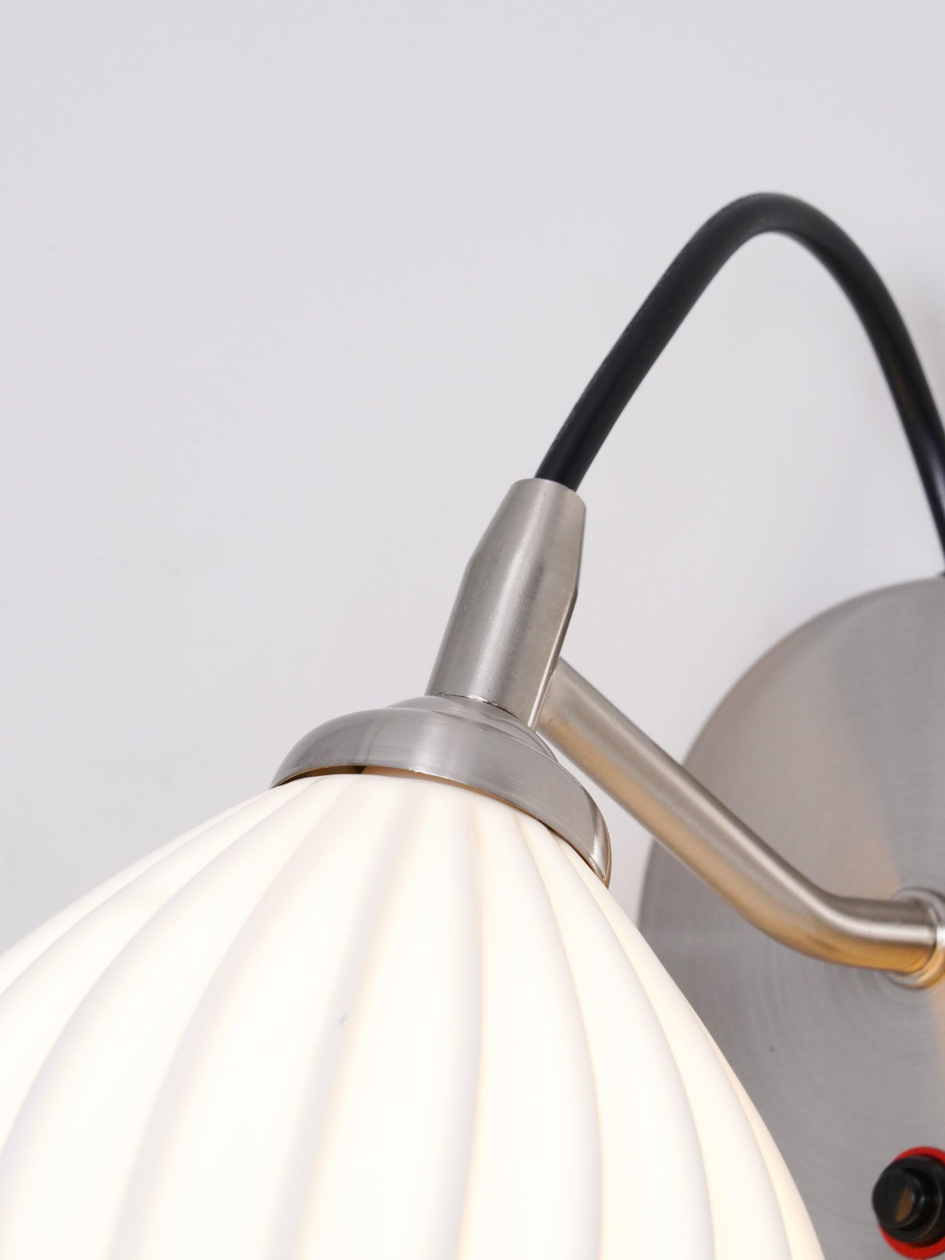 Cream Style Ceramic Ribbed Wall lamp M564