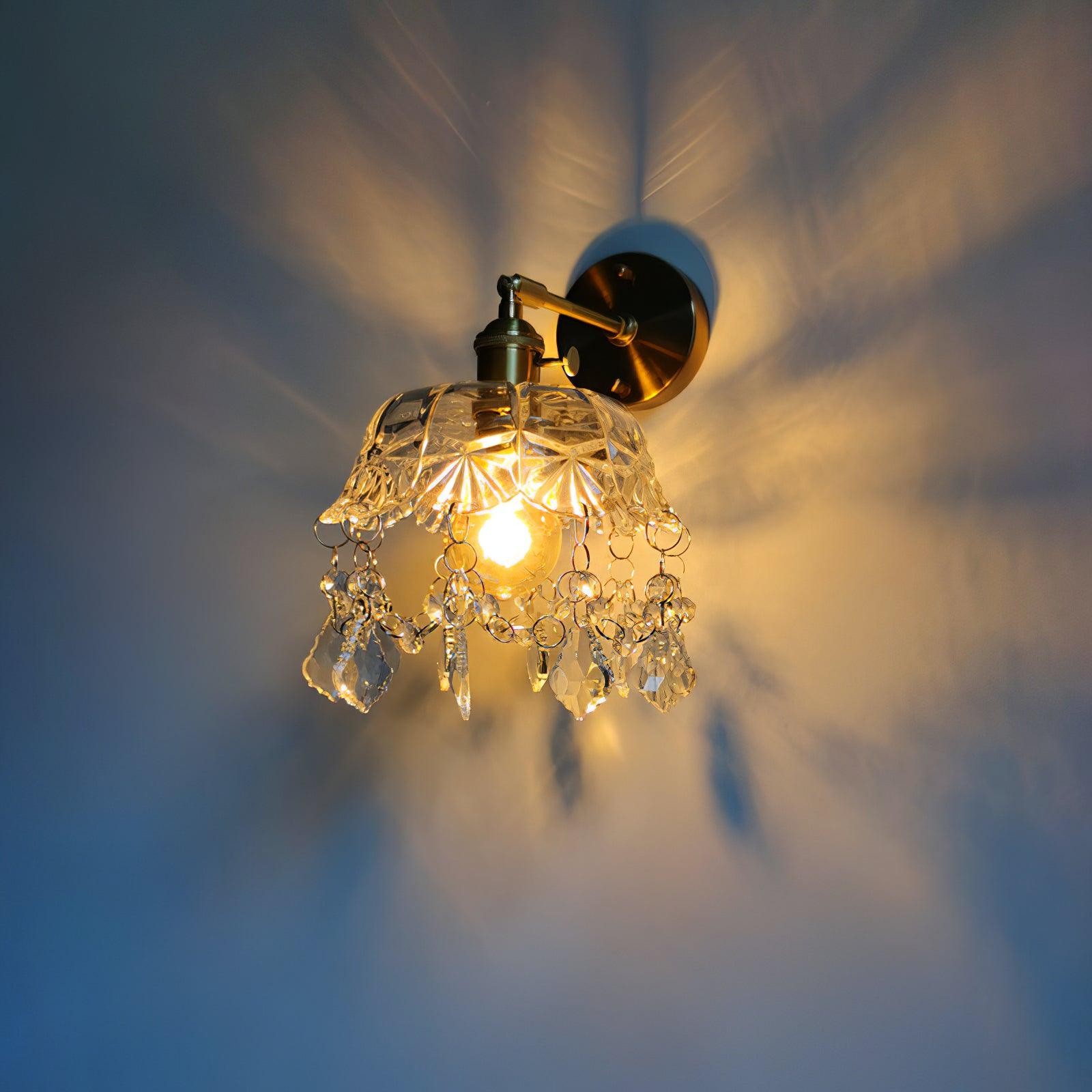 French Crystal Tassel Wall Light M364