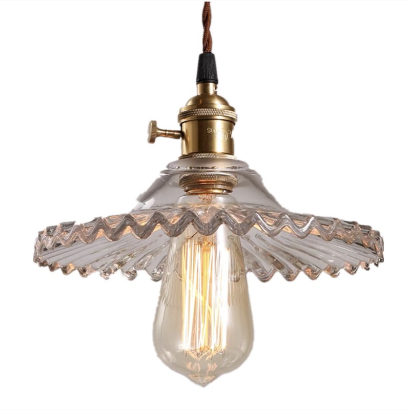 Exotic Vintage Glass Pendant Light