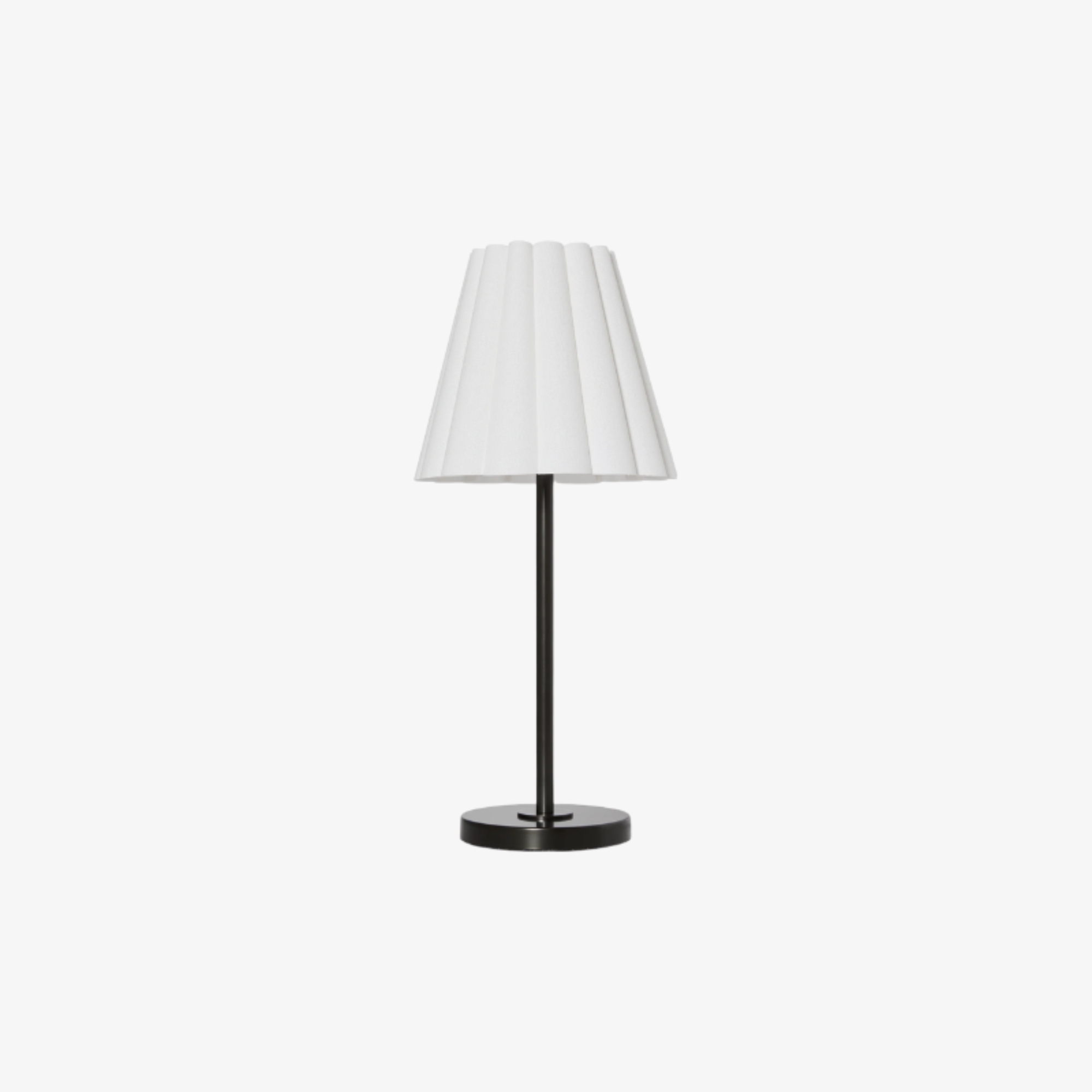 Ruffmeto Transitional Slim Table Lamp - Sculptural Shade Lighting for Living Room or Bedroom T672