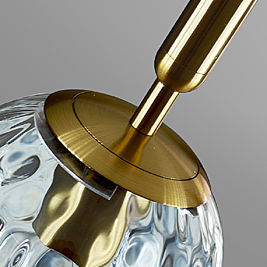Modern Ficcas Metal Glass Polishing Wall Light for Bedroom Hallway