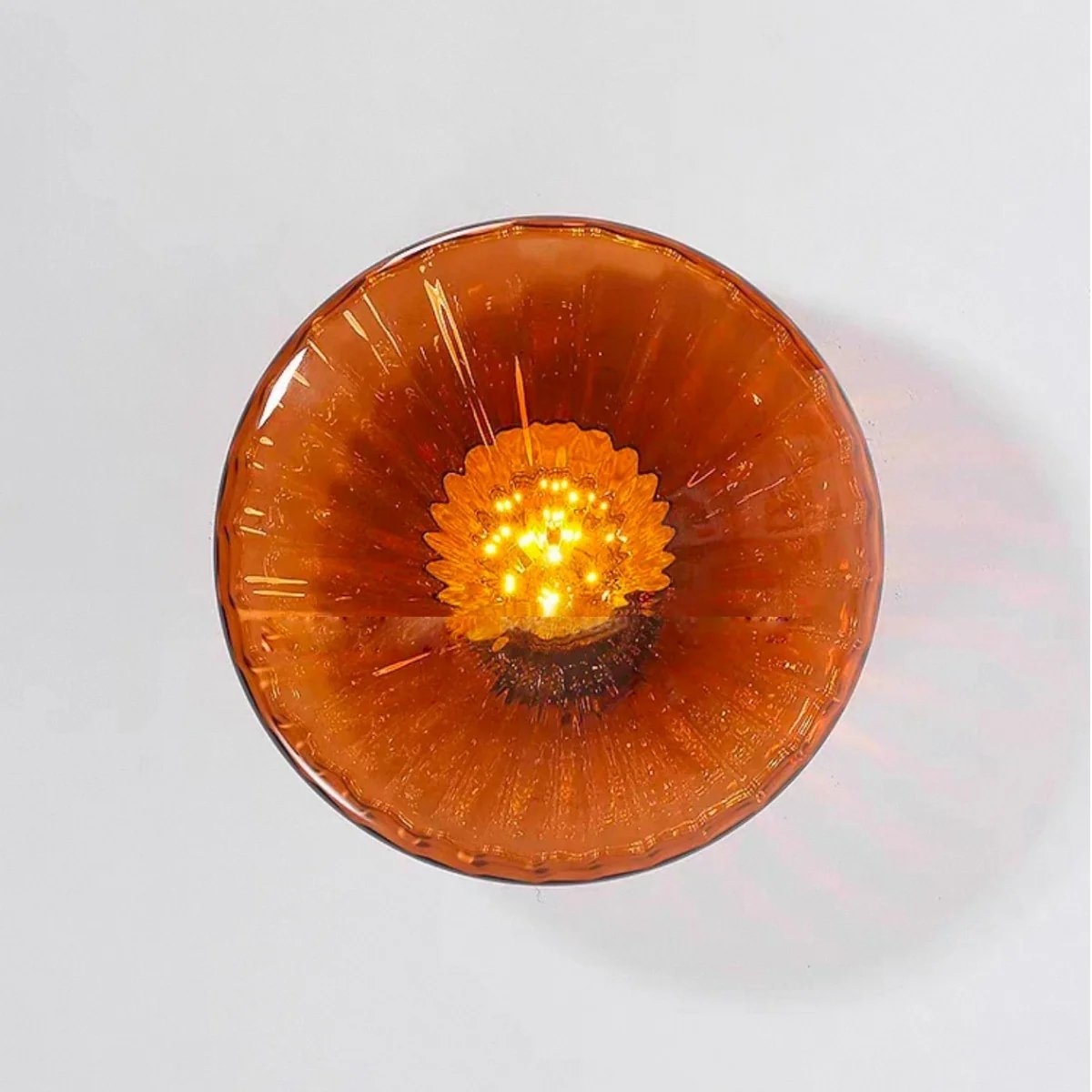 Ripplara Water Ripple Glass Lamp - Vintage Flush Mount Design T578